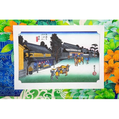 Narumi Station (40th on Tokaido, Archival Inkjet Reproduction)