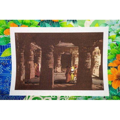 Third cave temple in Ellora by Hiroshi Yoshida (Archival Inkjet Print)